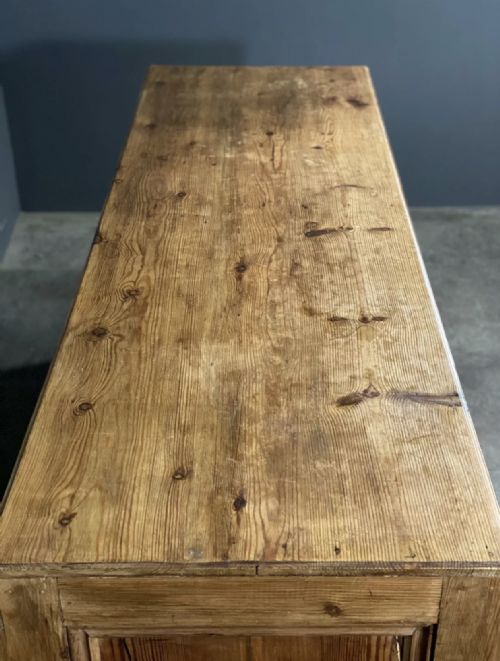 EARLY 20TH CENTURY PINE SHOP COUNTER - ADDITIONAL PHOTO 8