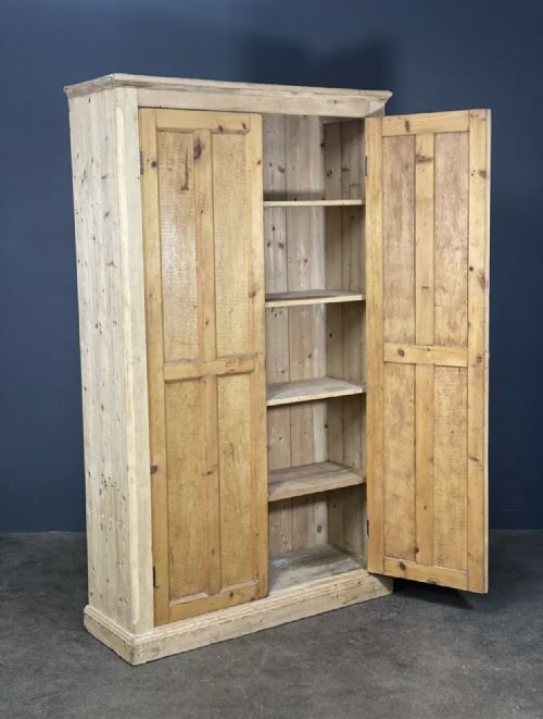 antique pine school cupboard - CATEGORY: ANTIQUE CUPBOARDS - DATED EDWARDIAN