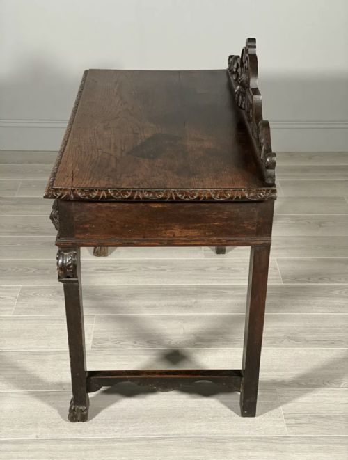 19TH CENTURY CARVED OAK GREENMAN TABLE - ADDITIONAL PHOTO 9