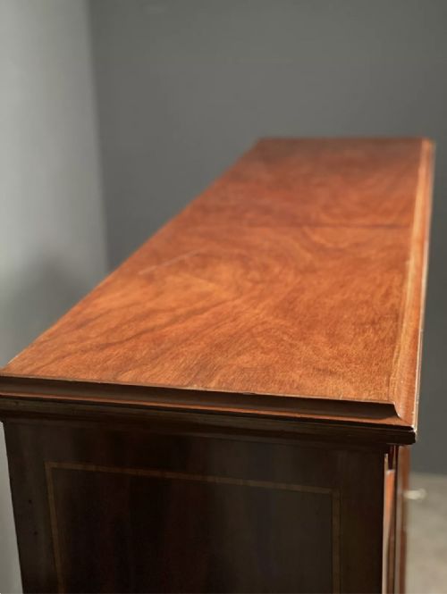 EDWARDIAN INLAID MAHOGANY DISPLAY CABINET - ADDITIONAL PHOTO 10