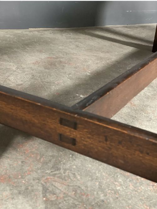 ANTIQUE 19TH CENTURY CARVED OAK CHURCH ALTAR TABLE - ADDITIONAL PHOTO 9