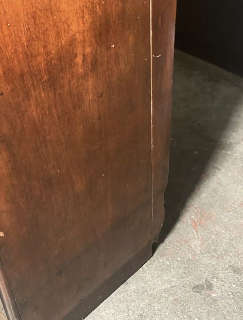LARGE FIGURED MAHOGANY GEORGIAN CUPBOARD - ADDITIONAL PHOTO 7