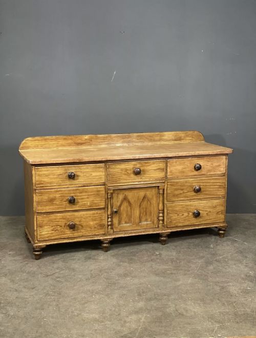 victorian scumbled pine sideboard - CATEGORY: ANTIQUE SIDEBOARDS - DATED 19TH CENTURY