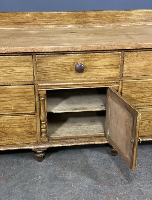 VICTORIAN SCUMBLED PINE SIDEBOARD - ADDITIONAL PHOTO 1