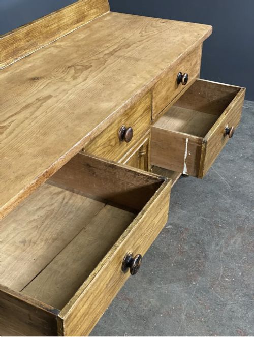 VICTORIAN SCUMBLED PINE SIDEBOARD - ADDITIONAL PHOTO 2