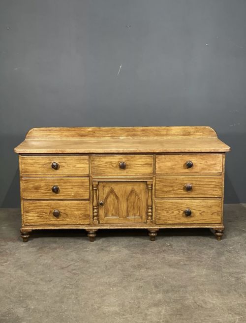 VICTORIAN SCUMBLED PINE SIDEBOARD - ADDITIONAL PHOTO 5