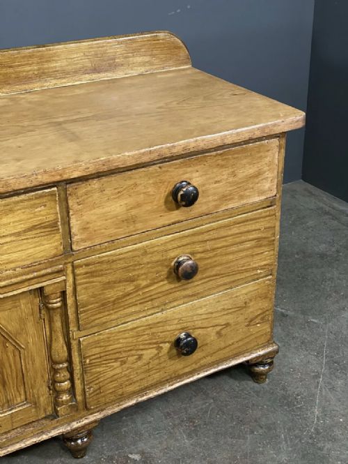 VICTORIAN SCUMBLED PINE SIDEBOARD - ADDITIONAL PHOTO 11