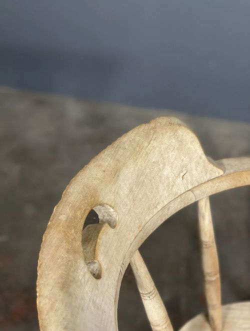 ANTIQUE OAK ELM SMOKERS BOW CHAIR - ADDITIONAL PHOTO 6