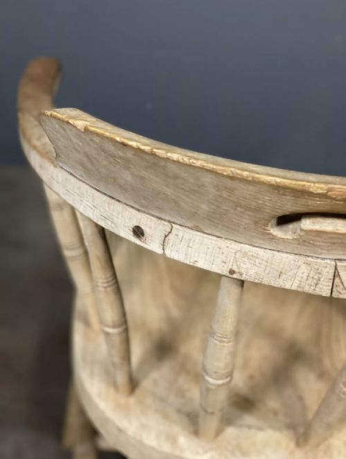 ANTIQUE OAK ELM SMOKERS BOW CHAIR - ADDITIONAL PHOTO 10