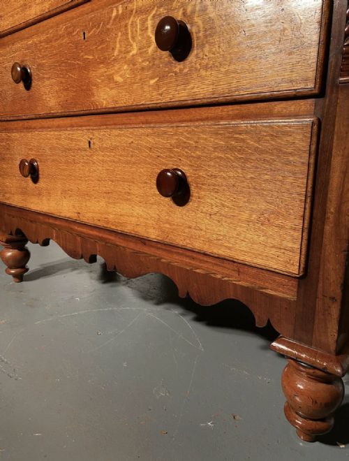 EARLY 19TH CENTURY LARGE HOUSEKEEPERS CUPBOARD ON CHEST - ADDITIONAL PHOTO 7