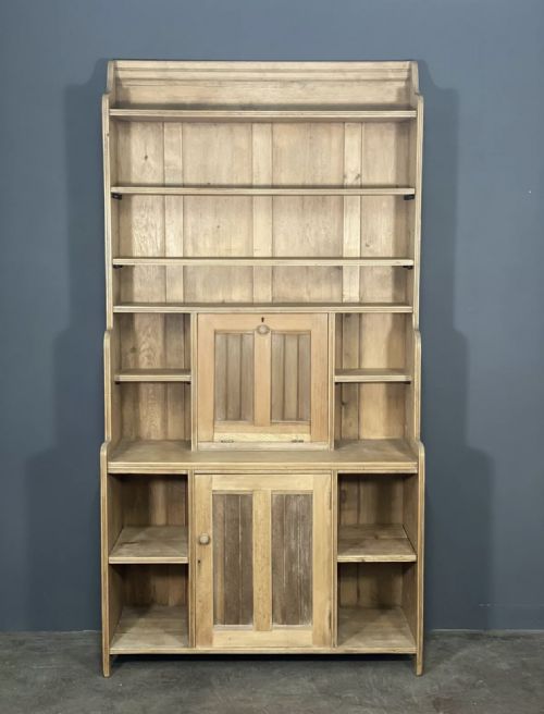 EDWARDIAN WATERFALL BOOKCASE WRITING DESK - ADDITIONAL PHOTO 3