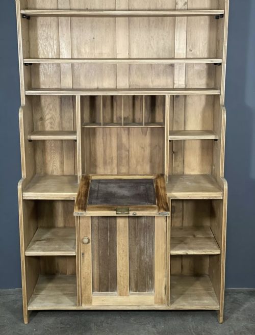 EDWARDIAN WATERFALL BOOKCASE WRITING DESK - ADDITIONAL PHOTO 5