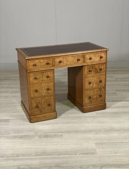 small edwardian ash writing desk - CATEGORY: ANTIQUE DESKS - DATED EDWARDIAN
