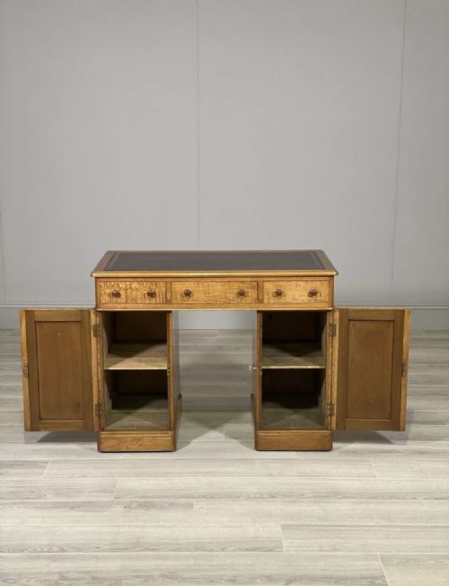 SMALL EDWARDIAN ASH WRITING DESK - ADDITIONAL PHOTO 2
