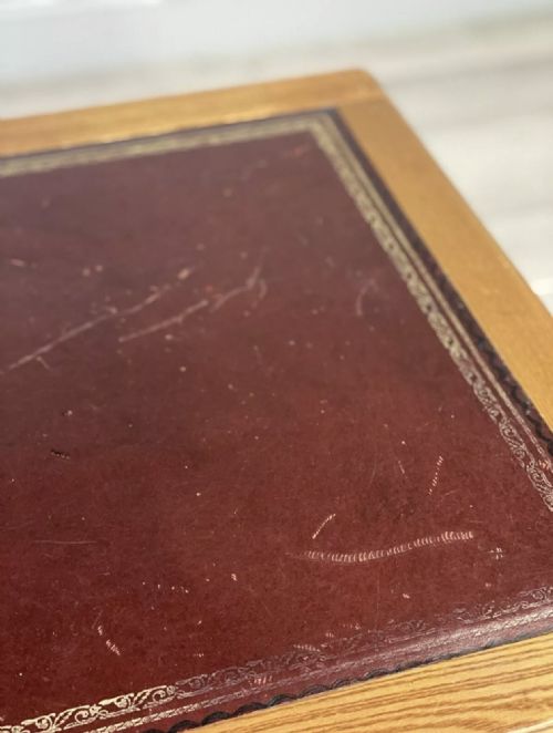 SMALL EDWARDIAN ASH WRITING DESK - ADDITIONAL PHOTO 8