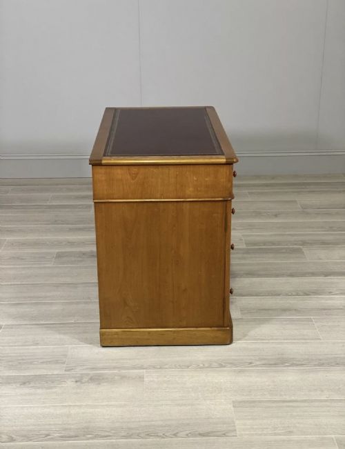 SMALL EDWARDIAN ASH WRITING DESK - ADDITIONAL PHOTO 10