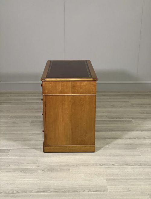 SMALL EDWARDIAN ASH WRITING DESK - ADDITIONAL PHOTO 11