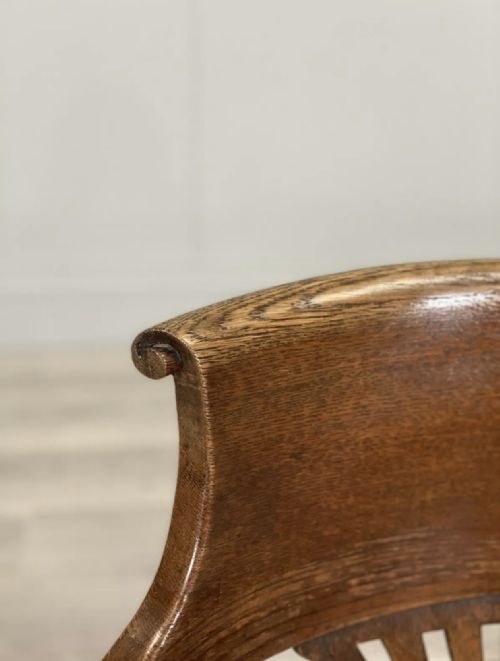 19TH CENTURY OAK DESK CHAIR - ADDITIONAL PHOTO 6
