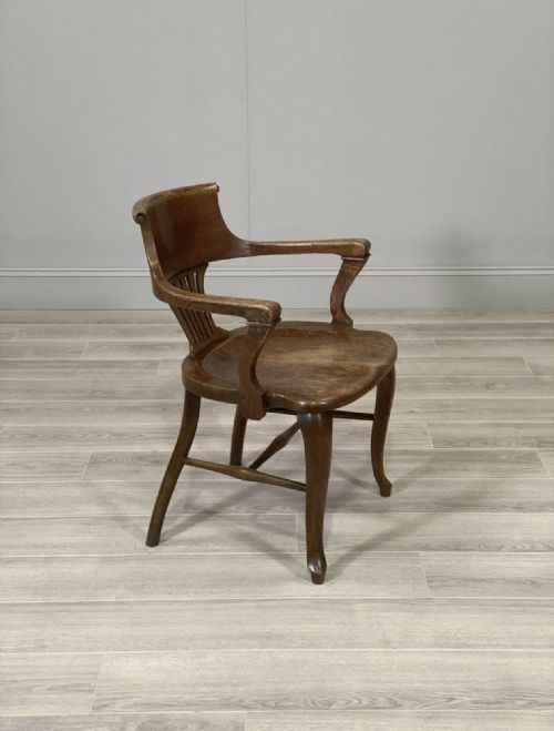 19TH CENTURY OAK DESK CHAIR - ADDITIONAL PHOTO 7