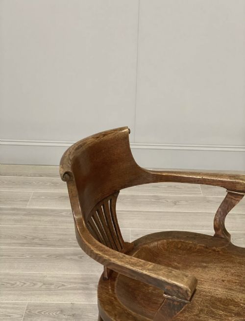 19TH CENTURY OAK DESK CHAIR - ADDITIONAL PHOTO 8