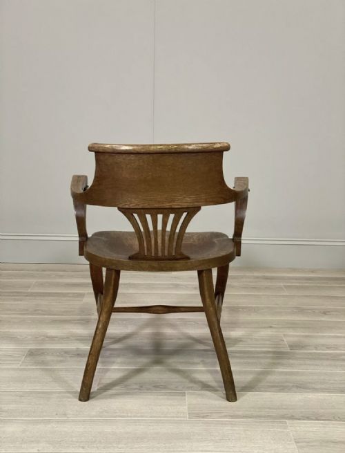 19TH CENTURY OAK DESK CHAIR - ADDITIONAL PHOTO 9