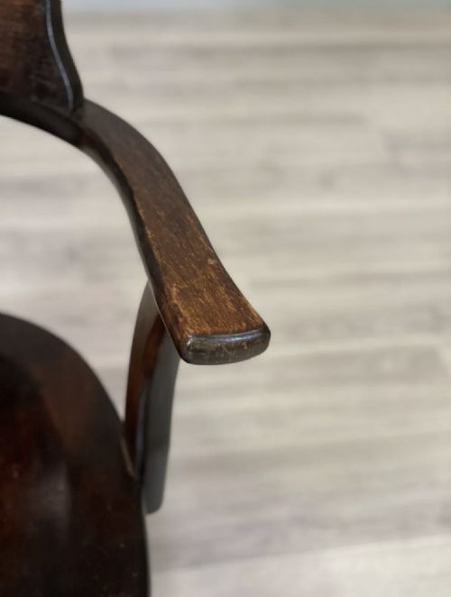 1920S OAK DESK CHAIR - ADDITIONAL PHOTO 1