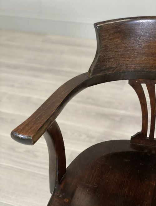 1920S OAK DESK CHAIR - ADDITIONAL PHOTO 2