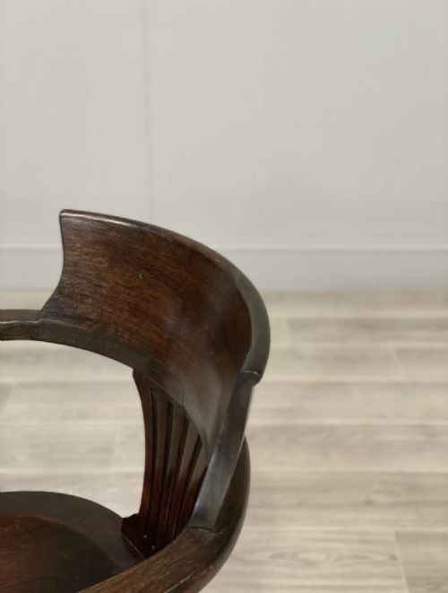 1920S OAK DESK CHAIR - ADDITIONAL PHOTO 7