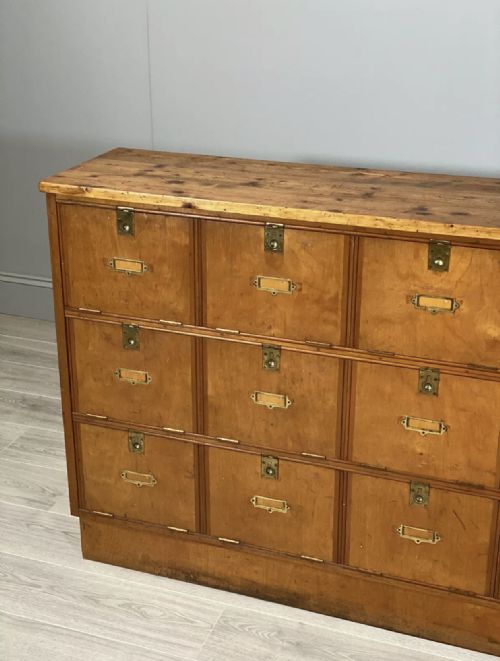 ANTIQUE BANK OF POSTAL DRAWERS - ADDITIONAL PHOTO 2