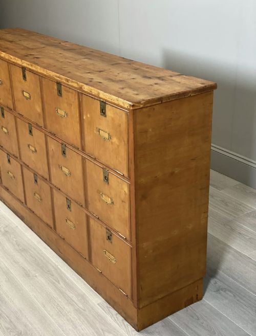ANTIQUE BANK OF POSTAL DRAWERS - ADDITIONAL PHOTO 7