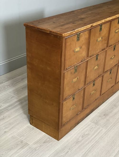 ANTIQUE BANK OF POSTAL DRAWERS - ADDITIONAL PHOTO 9
