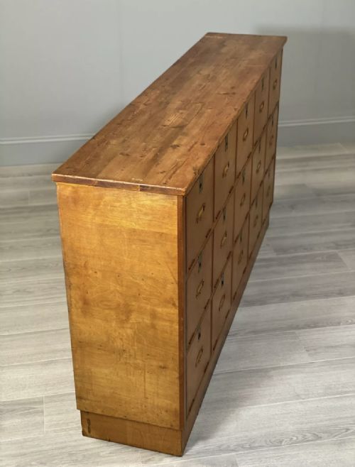 ANTIQUE BANK OF POSTAL DRAWERS - ADDITIONAL PHOTO 10