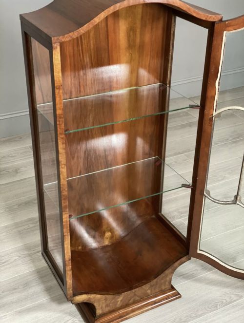 ART DECO WALNUT DISPLAY CABINET - ADDITIONAL PHOTO 2