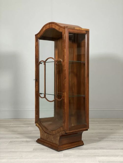 ART DECO WALNUT DISPLAY CABINET - ADDITIONAL PHOTO 4