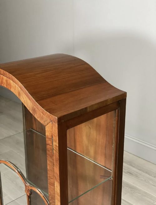 ART DECO WALNUT DISPLAY CABINET - ADDITIONAL PHOTO 5