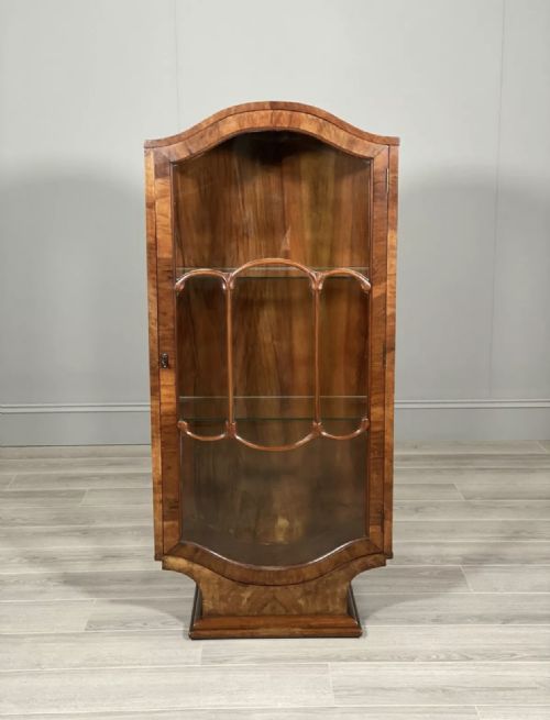 ART DECO WALNUT DISPLAY CABINET - ADDITIONAL PHOTO 10