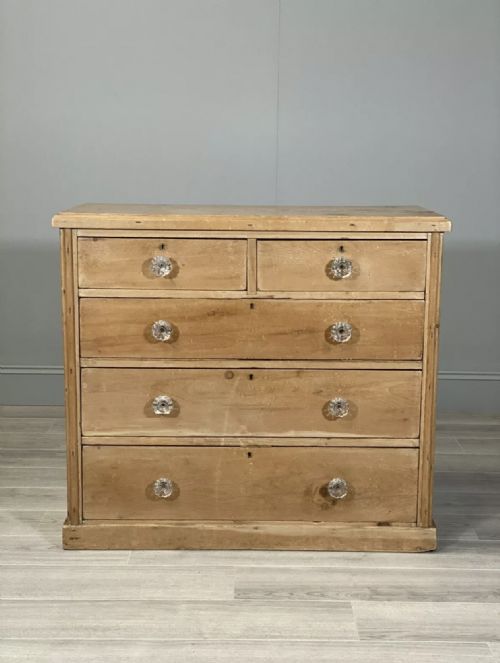VICTORIAN PINE CHEST OF DRAWERS - ADDITIONAL PHOTO 2