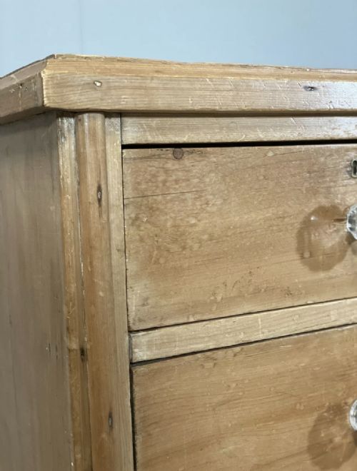 VICTORIAN PINE CHEST OF DRAWERS - ADDITIONAL PHOTO 8