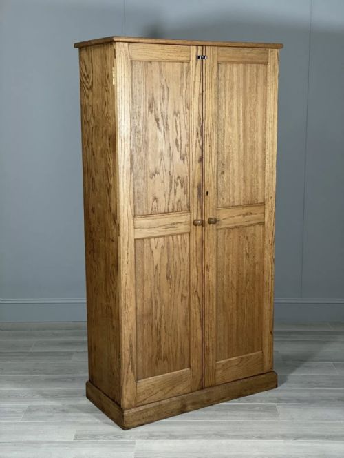 early 20th century oak school cupboard - CATEGORY: ANTIQUE CUPBOARDS - DATED 1920