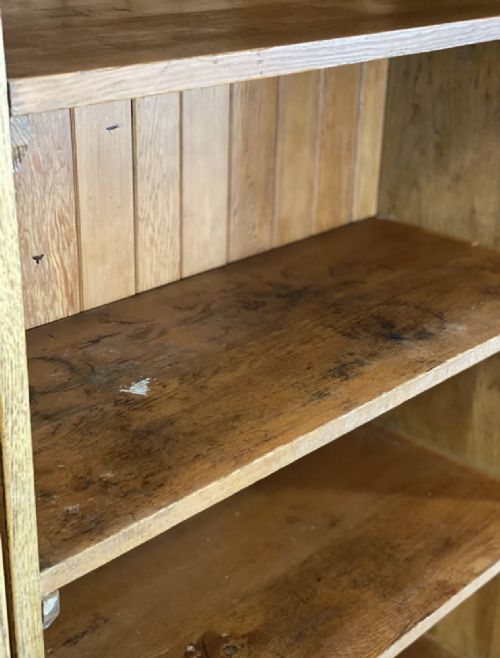 EARLY 20TH CENTURY OAK SCHOOL CUPBOARD - ADDITIONAL PHOTO 4