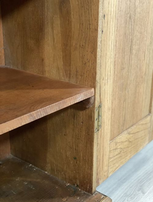 EARLY 20TH CENTURY OAK SCHOOL CUPBOARD - ADDITIONAL PHOTO 11