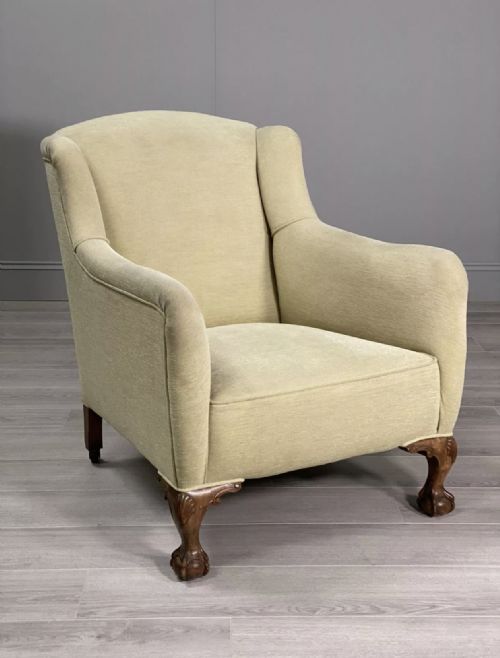 early 20th century ball and claw armchair - CATEGORY: ANTIQUE CHAIRS - DATED 1910