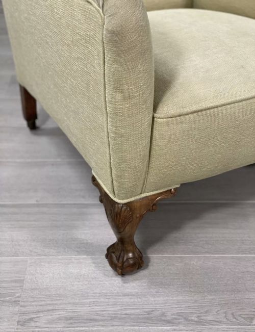 EARLY 20TH CENTURY BALL AND CLAW ARMCHAIR - ADDITIONAL PHOTO 1
