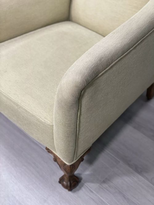 EARLY 20TH CENTURY BALL AND CLAW ARMCHAIR - ADDITIONAL PHOTO 3