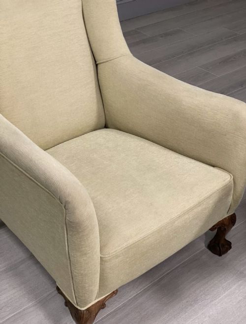 EARLY 20TH CENTURY BALL AND CLAW ARMCHAIR - ADDITIONAL PHOTO 4