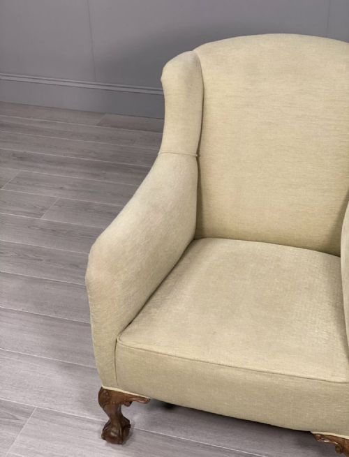 EARLY 20TH CENTURY BALL AND CLAW ARMCHAIR - ADDITIONAL PHOTO 5