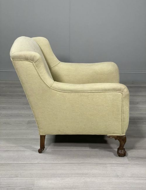 EARLY 20TH CENTURY BALL AND CLAW ARMCHAIR - ADDITIONAL PHOTO 9
