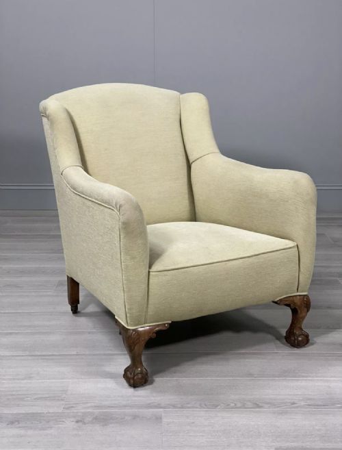 EARLY 20TH CENTURY BALL AND CLAW ARMCHAIR - ADDITIONAL PHOTO 11