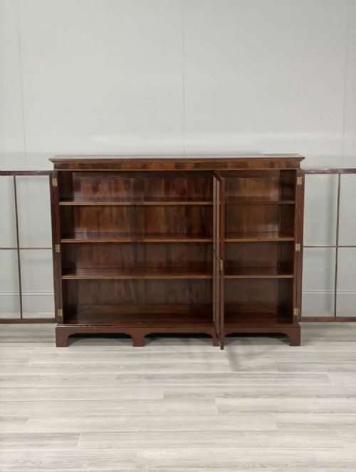 LARGE VICTORIAN MAHOGANY BOOKCASE - ADDITIONAL PHOTO 2