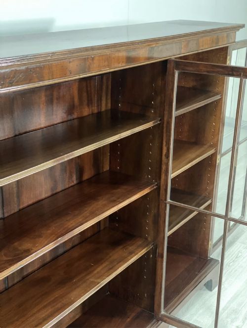 LARGE VICTORIAN MAHOGANY BOOKCASE - ADDITIONAL PHOTO 3